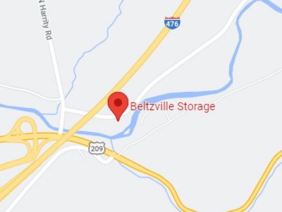 A map of beltzville storage location